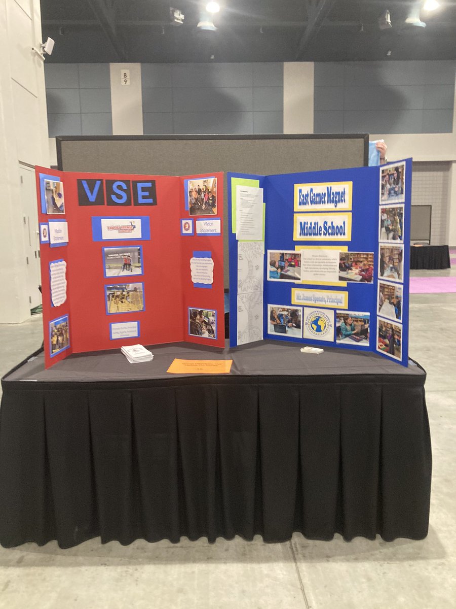 kellysiegert's tweet photo. We are ready!! Stop by our @ncties Student Showcase today and let our students tell you their stories….and hear yours! @ChrisTuttell @SouthGarnerHS @EastGarnerMMS @vseeagles #WonderWake https://t.co/FeIcmoZbfV