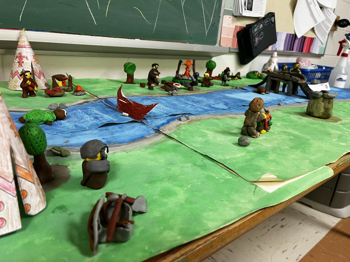 Projet collaboratif en 5e #artsetétudessociales #débutsduCanada