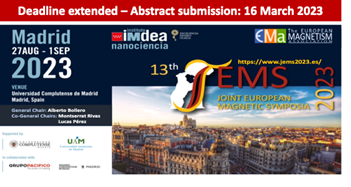 The Joint European Magnetic Symposia tweet media