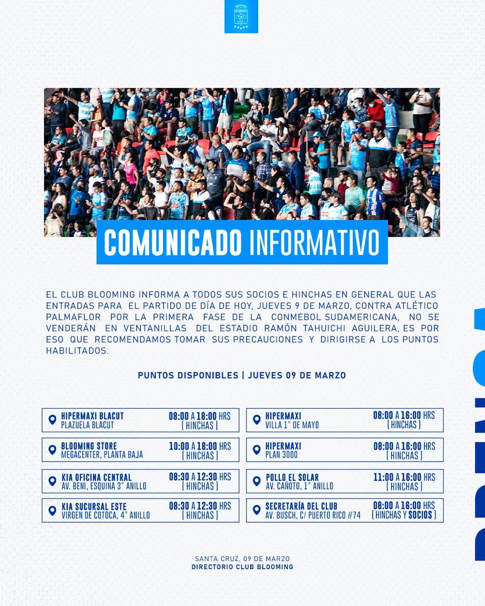 BloomingOficial's tweet photo. #ComunicadoInformativo https://t.co/jQE9PbV36L