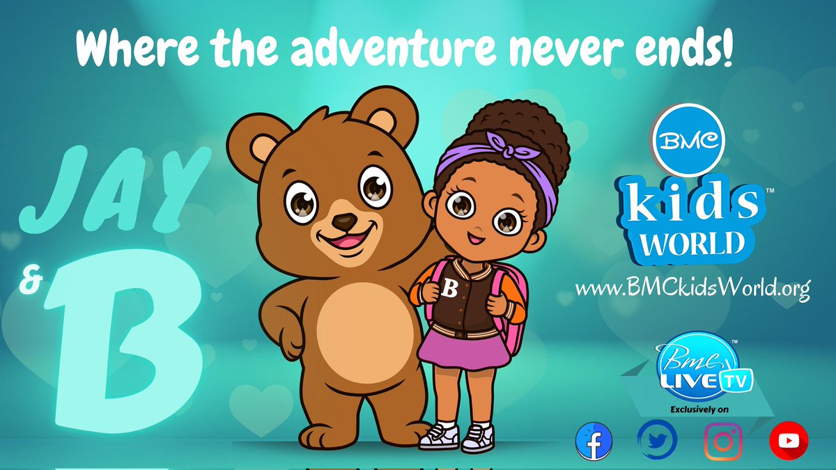 KidsBmc's tweet photo. BMC kids world is proud to announce our first original content. 
Jay and b
Coming soon exclusively on @BmcLiveTV @BMCMusicLiveEnt @BMCMediaWorld https://t.co/xexOdoyfL0