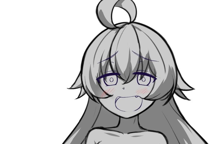 進捗いいカンジ!明日19:30～投稿します!!ホシノかわいく描けてる🥰 