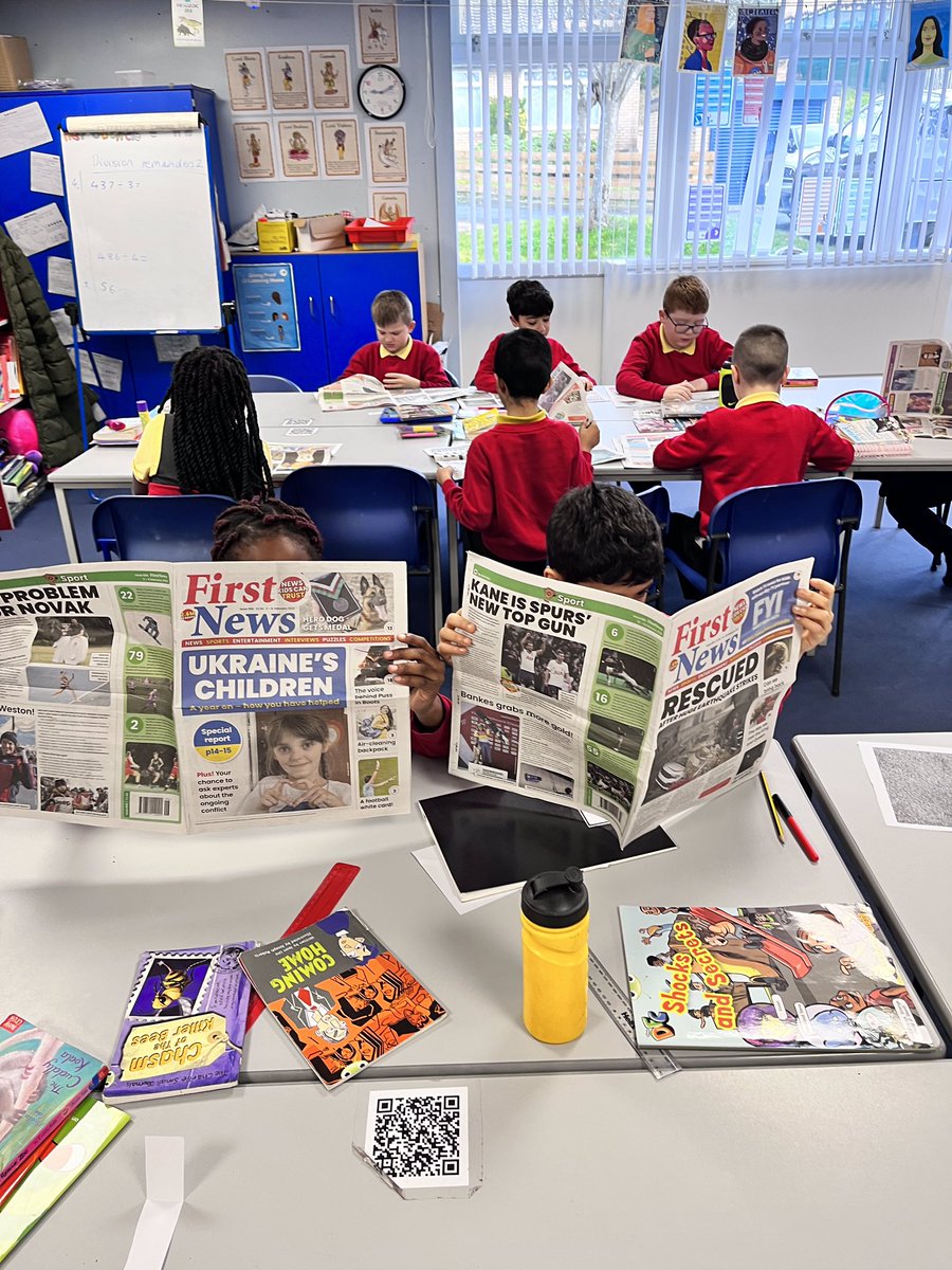 Year 4 have been enjoying reading some of our recent <a href="/First_News/">First News 🗞️❤️💙</a> newspapers. This wonderful resource is keeping the class up to date with current world affairs 👍🏻
