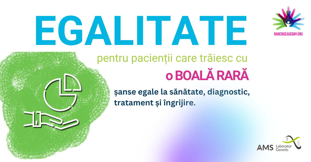 AMSGeneticLab's tweet image. Suntem alături de pacienții cu boli genetice nediagnosticate sau cu analize neclare în parcursul acestora de a găsi un răspuns pentru boala lor.

#RareIsMany #RareDiseasDay #GeneticLab #LaboratorGenetic #WholeExome #WholeGenome #NGS #genetic #DiagnosticareBoliRare #RareDisorders