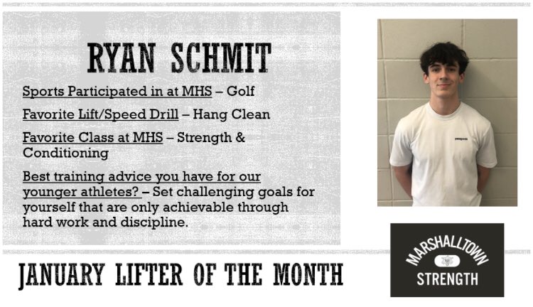 Good job Ryan! Keep up the good work with your training! Hit some bombs off the tee box this year! #HaveIntent