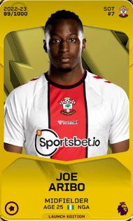 🎁 #SorareGiveaway

Une belle carte à gagner! Joe Aribo🇳🇬
Offerte par @ComTV_Official 🔥 

Pour cela👇

✅RT &amp;❤️
✅Follow @ComTV_Official &amp; <a href="/Unpetitgiveaway/">Un Petit Giveaway ?</a>

⏳11/03 à 20h⌛️ 

GL🍀

#NFTGiveaway #ETH #Giveaways #NFT #CryptoGiveaway #Crypto #Giveaway #Concours
