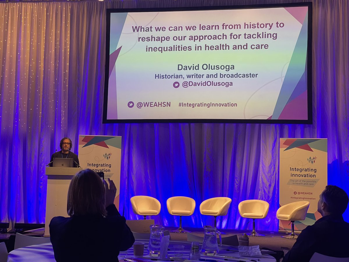 Powerful talk regarding health inequalities with <a href="/DavidOlusoga/">David Olusoga</a> #healthinequalities #improvingtogether <a href="/RUHCoachHouse/">RUH Coach House</a> <a href="/RUHBath/">RUH Bath 🏥</a> @RichardsZR <a href="/SethiSimon/">Simon</a>