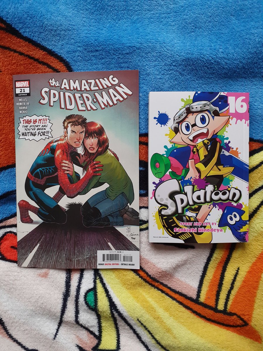 - The Amazing Spider-Man #21
- Splatoon Vol 16 
#marvelcomics #splatoonanime https://t.co/TlXK4LfSfF