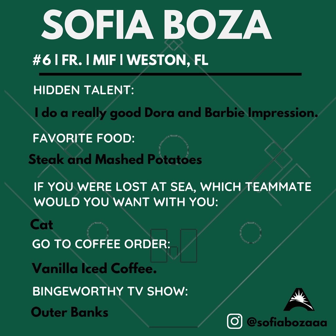𝙶𝚎𝚝 𝚃𝚘 𝙺𝚗𝚘𝚠: Sofia Boza

#GoHats | #morethanme