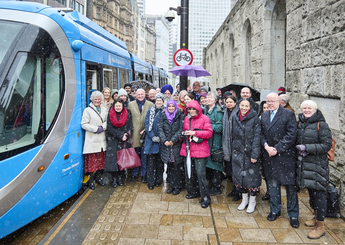 WMmetro's tweet image. Metro tram named after Birmingham City Council’s first female leader on International Women’s Day.

Click to read ➡️: bit.ly/3JrJLc7

 #WeAreMetro #MetroMatters #tramnaming #tram #honour