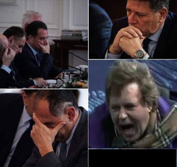 giluda's tweet image. Υπουργικό σήμερα #Μητσοτακης_καθαρμα #Μητσοτάκη_δολοφόνε #Μητσοτακη_γαμιεσαι #Τεμπη_εγκλημα_Μητσοτακη