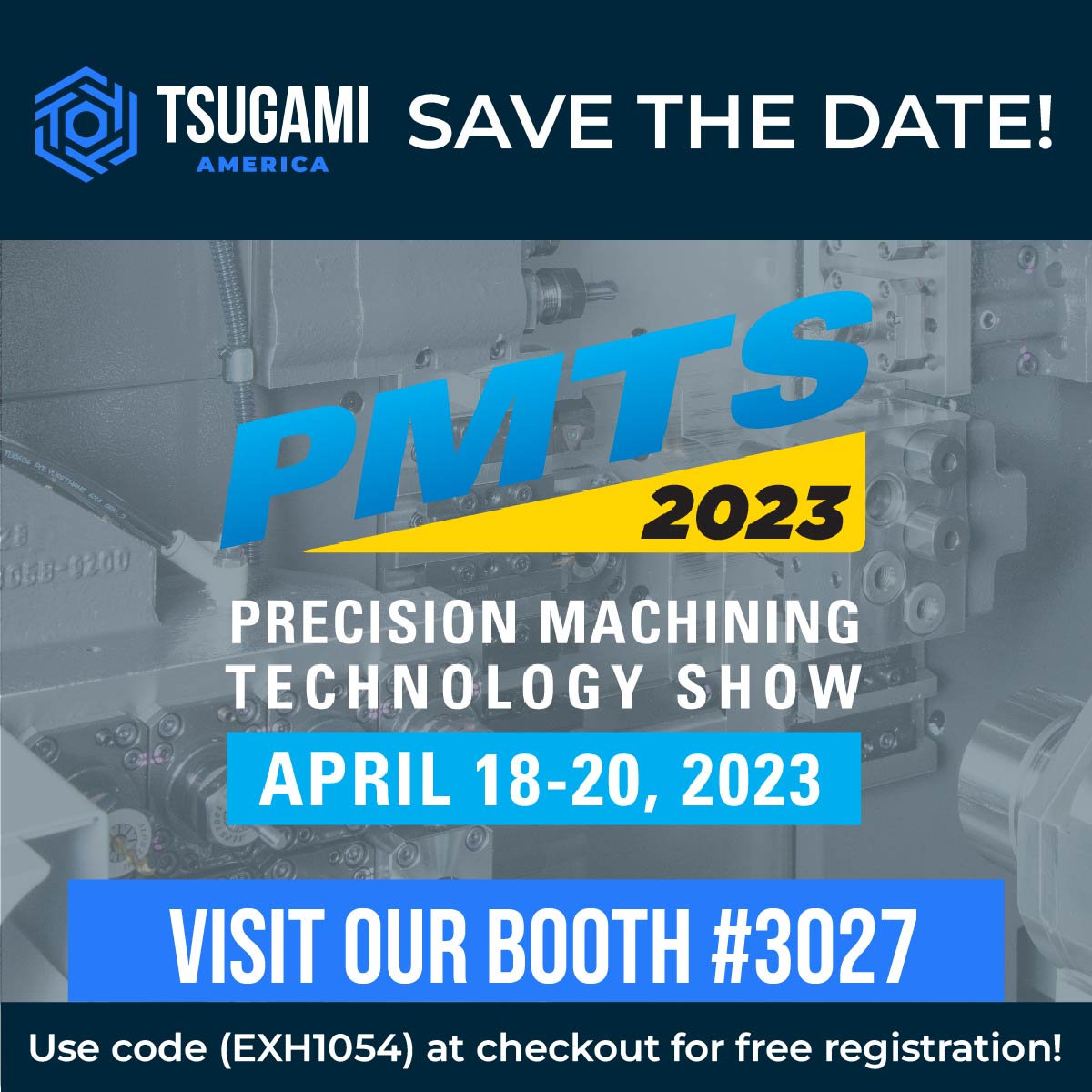 Tsugami America will be at PMTS 2023! Stop by Booth #3027 to see our S206-II, SS38MH-5AX and B0206-III in action. Our team is excited to answer your questions about our machines and how we can help you slash part setup, cycle, and changeover times.
#PMTS #PMTS2023 #cnc#tradeshow