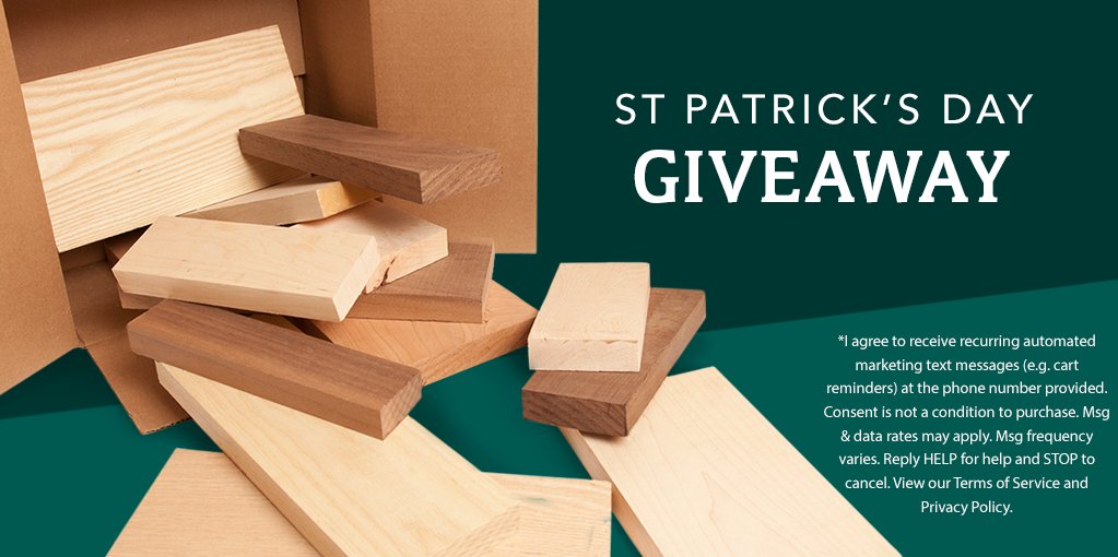 shopf2h's tweet photo. Feeling lucky? 🍀 Enter our giveaway by signing up for texts to win a FREE Hardwood Sampler Box! ENTER NOW: https://t.co/mEC59gEzUX

#hardwood #lumber #woodworking #woodworker #DIYer #woodcraft #woodwork #wood https://t.co/FSFAUxwxWf