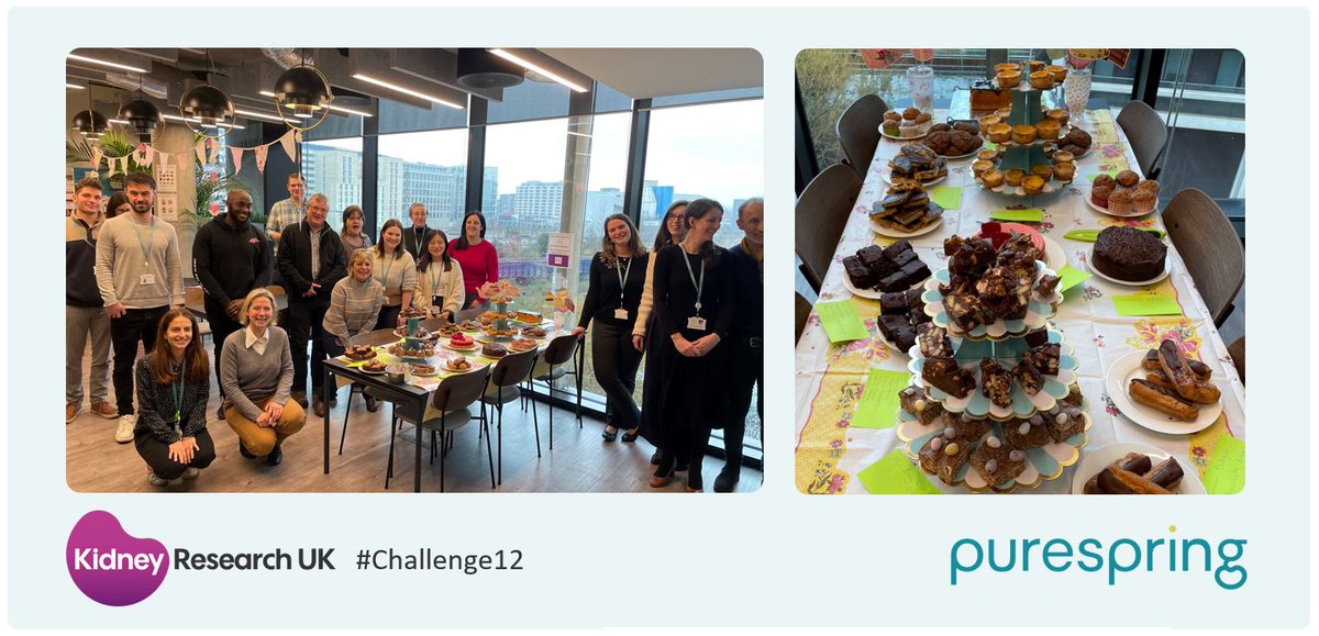 This #WorldKidneyDay, we took on @Kidney_Research’s #Challenge12 to raise £120. The number 12 marks the 12 hours/week #kidneydisease patients spend on dialysis. Excitingly, we easily surpassed the £120 with our own bake sale! See what the team cooked up below:
#KRUK #TeamKidney