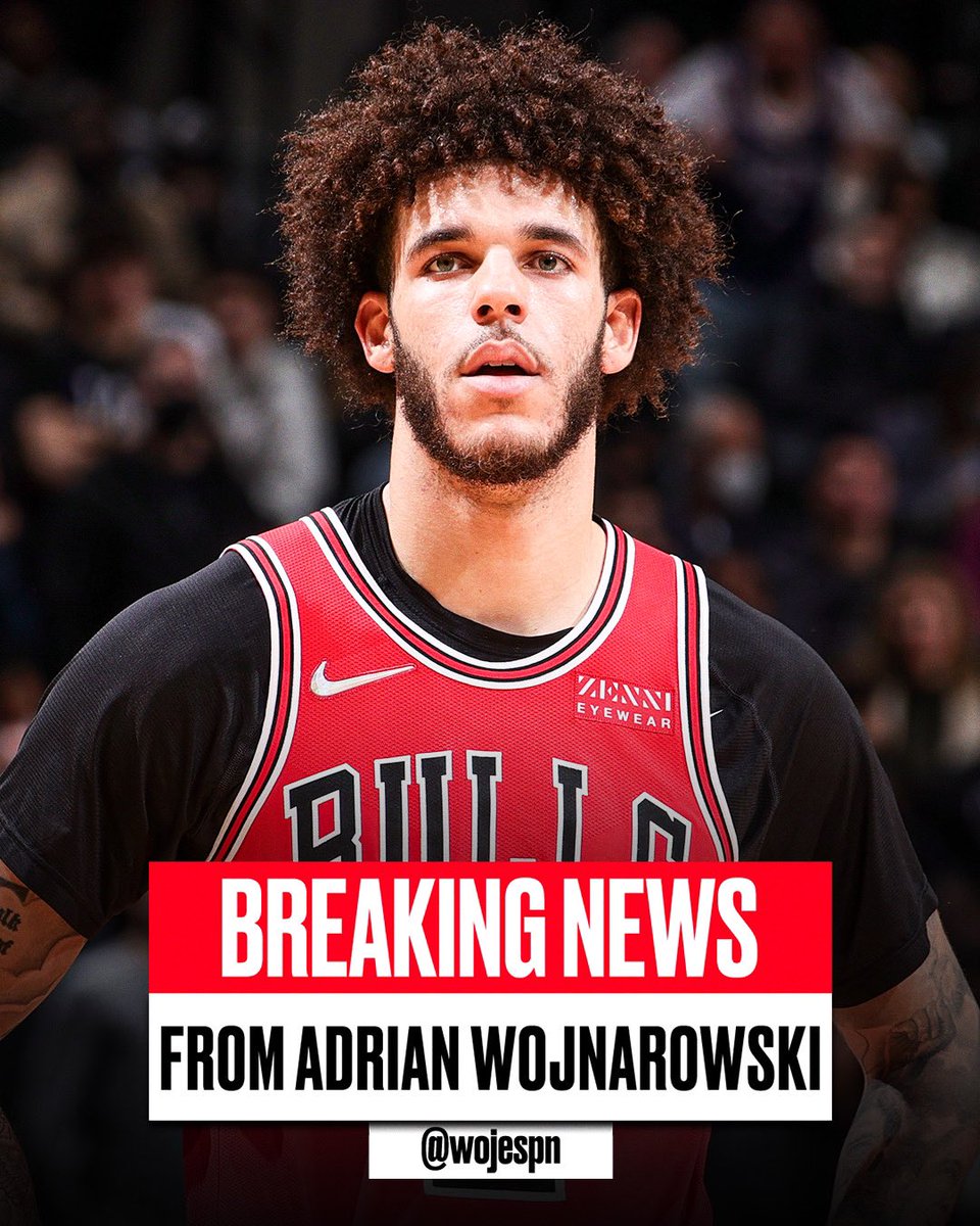 wojespn's tweet photo. ESPN Sources: There is a growing possibility that Chicago Bulls guard Lonzo Ball will need a third surgical procedure on his right knee that would likely require another six months of recovery and rehabilitation. https://t.co/pnToNKynhb