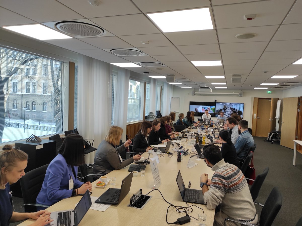 @EUSBSR 🇪🇺 #PASpatialPlanning Steering Group on #MaritimeSpatialPlanning meets in Helsinki 🇫🇮 . Main topics for discussions:
🤝upcoming events
📌organizational set-up
📈exchanging with projects @eMSPproject, @MSP4BIO_Project, @REMAP_EMFAF, @MSPGREEN22 
#MadeWithInterreg