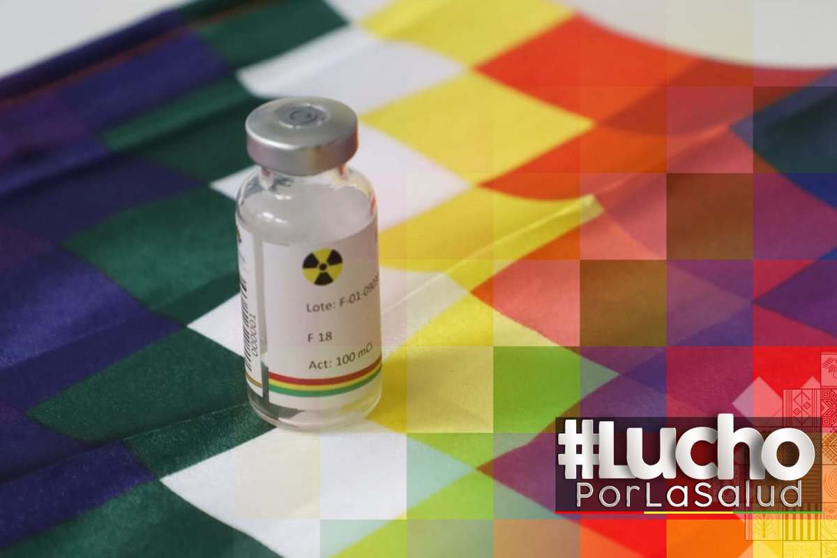 eloinex's tweet photo. A partir de hoy, #Bolivia produce sus propios fármacos de Fluorodesoxiglucosa - FDG para la detección del cáncer en la Red de Centros de Medicina Nuclear y Radioterapia, y estarán disponibles de manera gratuita en el marco del Sistema Único de Salud (SUS). #LuchoPorLaSalud https://t.co/UFQl8hJOv9
