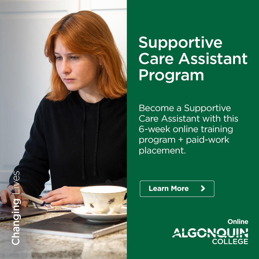 AC Online Campus (@algonquinonline) on Twitter photo Algonquin College is accepting applications for our Supportive Care Assistant Program: consists of 6 weeks of online training + 2-4 months paid work placement.
Learn more: algonquincollege.com/online/support… <a href="/CollegeCan/">Colleges and Institutes Canada</a> Algonquin College is accepting applications for our Supportive Care Assistant Program: consists of 6 weeks of online training + 2-4 months paid work placement.
Learn more: algonquincollege.com/online/support… <a href="/CollegeCan/">Colleges and Institutes Canada</a>