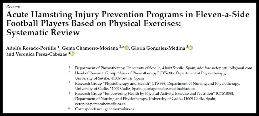 🤓 Quieres recibir en tu mail una recopilación con 50 papers actuales sobre "Prevención de Lesiones en Isquiotibiales y fútbol ⚽" ❓

1-❤ y 🔄
2-Menciona a un amigo🫂
3-Suscríbete a mi canal de YouTube 📽
4-MD con tu correo 📩

👇👇👇👇👇👇👇👇👇

youtube.com/@msaludandperf…