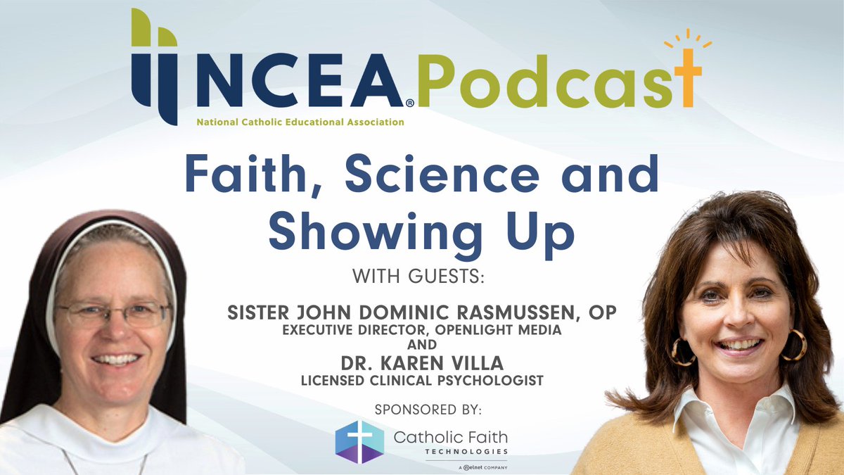NCEATALK's tweet image. How can we raise up our children in truth, beauty and goodness? Sr. John Dominic and Dr. Karen Villa discuss neuroscience, faith and SEL. Get a glimpse of what’s to come at #NCEA2023.

Listen to the full episode, sponsored by @4ahigherpurpose: nceapodcast.podbean.com/e/faith-scienc…