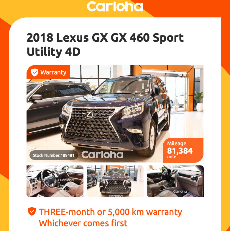 CarlohaNigeria's tweet photo. 2018 Lexus GX 460
Call 07031849556/08108743757
visit https://t.co/vsc0b6KABv for more details
#usedcars #lagos #nigeria #carloha #LexusGX https://t.co/jvQJkdR2Pg