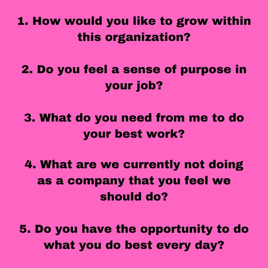 5 questions every manager should ask their direct reports:

Link: hbr.org/2022/01/5-ques…