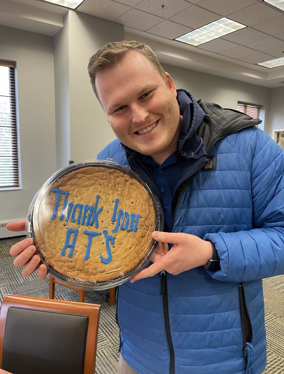 Elmhurst University Sports Medicine (@elmhurstu_atc) on Twitter photo Thank you <a href="/ElmhurstBluejay/">Elmhurst University Athletics</a> for the delicious cookie cake and all the love during National Athletic Training month! Thank you <a href="/ElmhurstBluejay/">Elmhurst University Athletics</a> for the delicious cookie cake and all the love during National Athletic Training month!