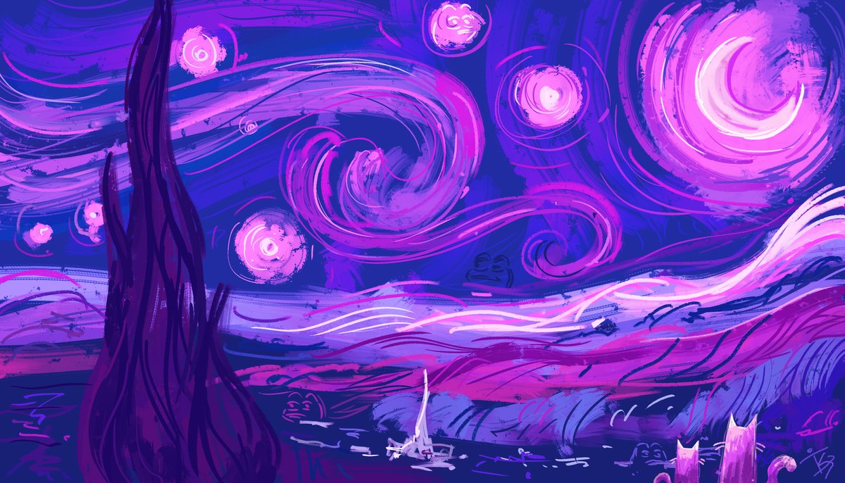 KristyGlas_bot's tweet image. semui- bought Starry Night for 0.05 ETH ($77) #semui #doodlecats opensea.io/assets/ethereu…