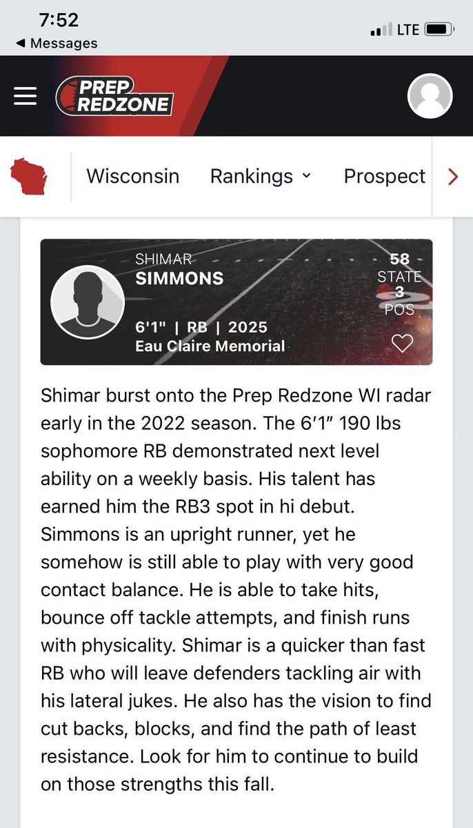 Shimar Simmons | RB tweet media