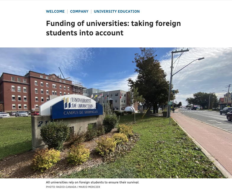 WeArePortfolio's tweet photo. Funds distributed to NB universities are based on the # of full-time students enrolled but the # of international students is not included. The funding formula does not account for foreign students despite them being critical to our province's workforce: https://t.co/Qtq24P3uC8 https://t.co/PZHhTS8bas