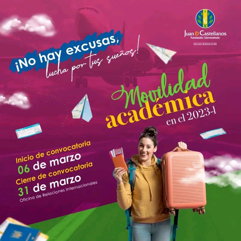 ¡Atención estudiantes! 📢  ¿Quieres tener la oportunidad de viajar 🛫, conocer nuevas culturas y desarrollar tus habilidades académicas al mismo tiempo? 🤔 Entonces no esperes más 🤩. 

Diana Camargo - dcamargo@jdc.edu.co 
.
#intercambioacademico #oportunidad #viajar #LaJuanEsMás