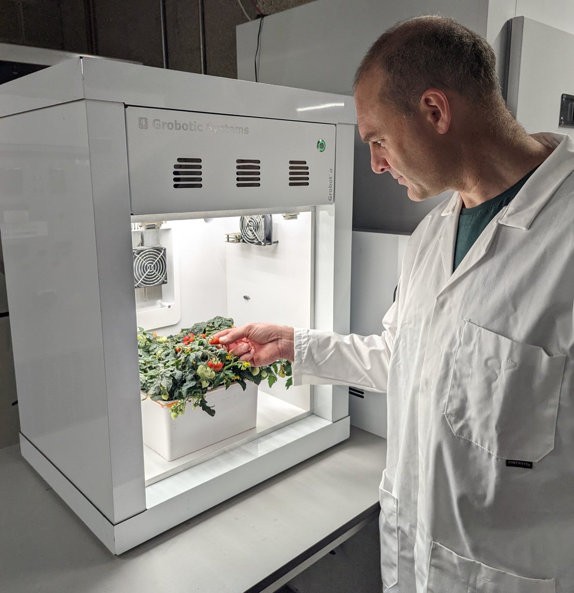 a_moschopoulos's tweet photo. Grobot α are benchtop controlled environment plant growth chambers for small plants and tissue culture. Learn more at https://t.co/049cZ49bdc

Here's Paul from @BiologyatYork using one to grow "Micro Tom" tomatoes. Thanks @JasonDaff for the photo! #plantscience #tissueculture https://t.co/GR8NMCFIWP