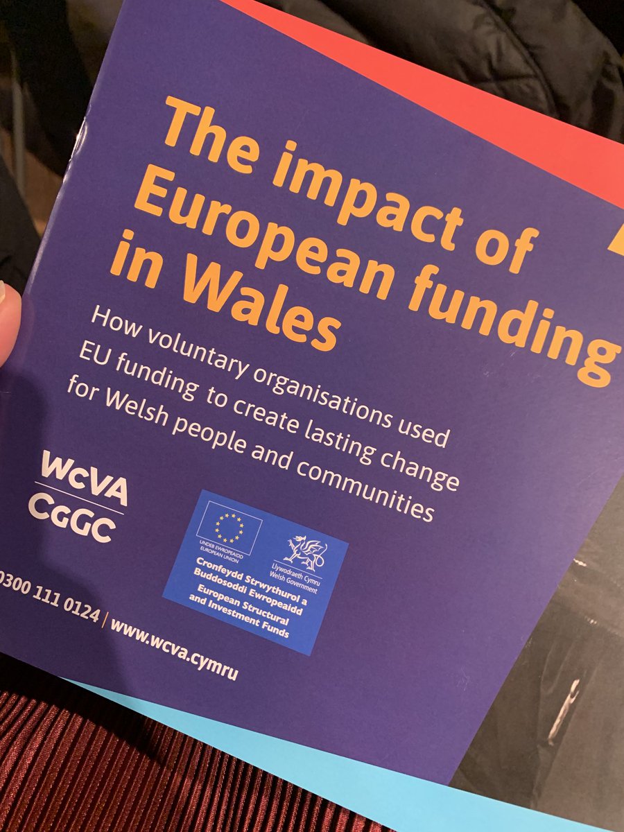 Having started my career ⁦@WCVACymru⁩ in 2004 helping groups to access #EUFundsCymru, today we’ve come full circle to celebrate the significant impact the third sector has made on the prosperity and wellbeing of 🏴󠁧󠁢󠁷󠁬󠁳󠁿