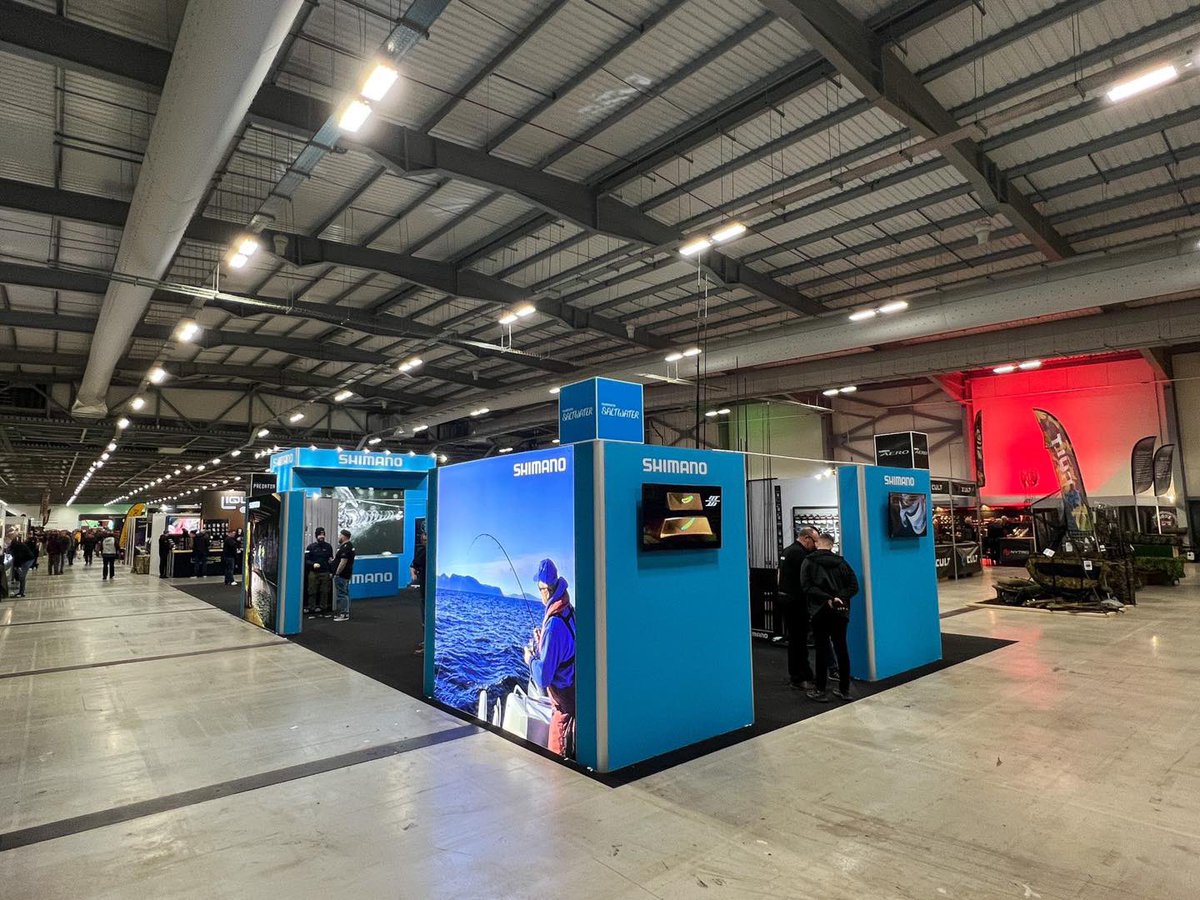 A fantastic event over the weekend at the Big One Show! Some exciting new products being demonstrated and a great turn out on the impressive Shimano stand #shimano #shimanofishing