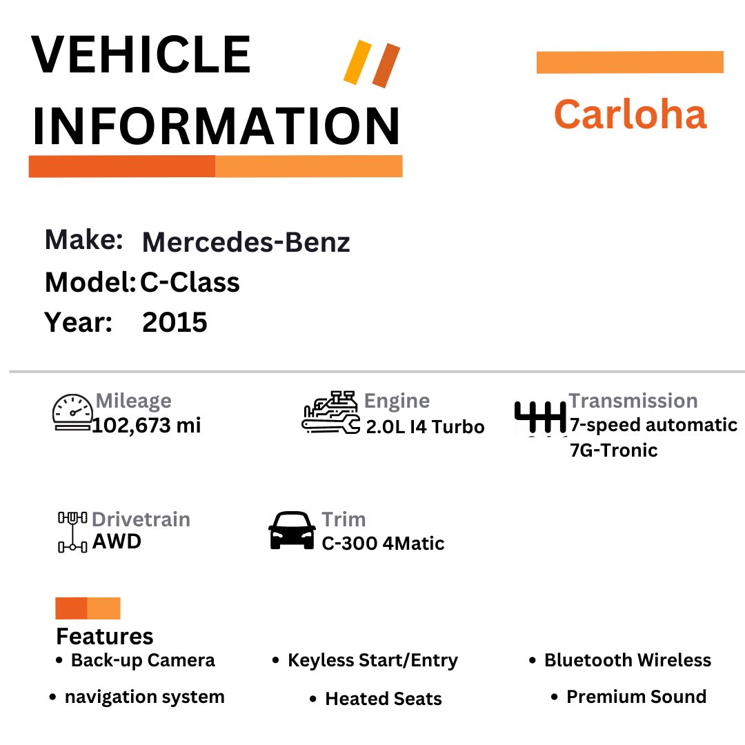 CarlohaNigeria's tweet photo. 2015 Mercedes Benz C-300 4Matic
Call 07031849556/08108743757
visit https://t.co/vsc0b6KABv for more details
Carloha showroom: Third Axial Road, beside heyden filling station, Ogudu Lagos.
#usedcars #lagos #nigeria #carloha #MercedesBenz https://t.co/G3P44uQzBm