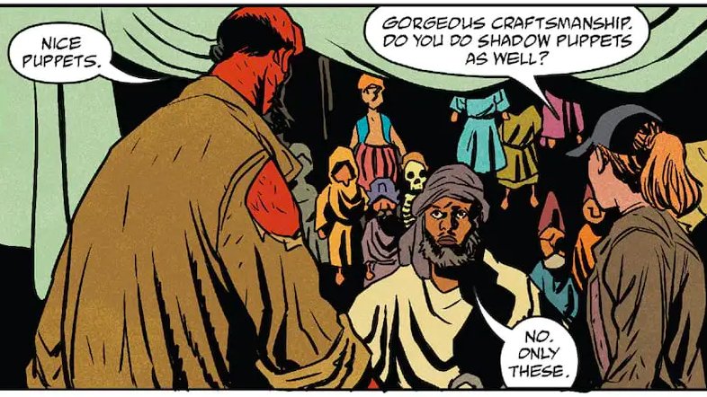 .@AIPTcomics has an exclusive preview of Hellboy in Love #4: Shadow Theater Part 2, featuring art by @BarbarianLord.

https://t.co/zjXmPVZGuo 
