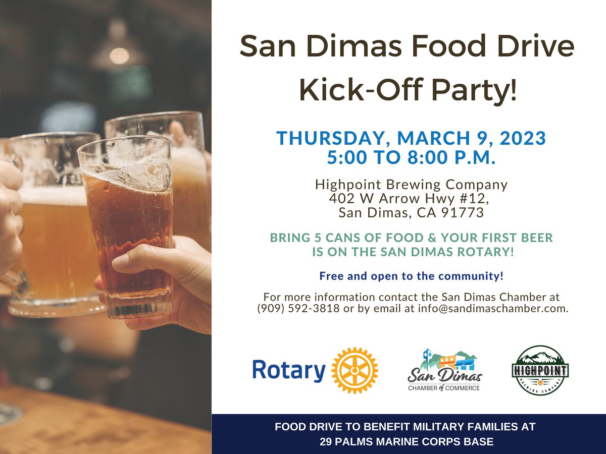 #USMC #29Palms #MarineCorps Food Drive Kick-Off Party is tonight! tiny.cc/yd45vz <a href="/KristleAdler/">Kris Adler</a> <a href="/GuardianHills/">Guardian Hills</a> <a href="/bzoquier_/">Bryan “ZO” Zoquier</a> <a href="/dv92792/">DannyBoi</a> @JohnRRamsey <a href="/GaschlerKevin/">Kevin Gaschler</a> <a href="/leenaanil97/">Leena Elizabeth</a> <a href="/CraigMcMahonVan/">Craig McMahon</a> <a href="/NicolaeGrosu80/">Nicolae Grosu</a> <a href="/HarrisonC212/">Caroline Harrison</a> <a href="/CodyVA23235/">Cody ✝️ 🇺🇸</a> <a href="/aubreyr44/">Aubrey Renae</a> <a href="/Elham403438291/">Samim Afghan</a>