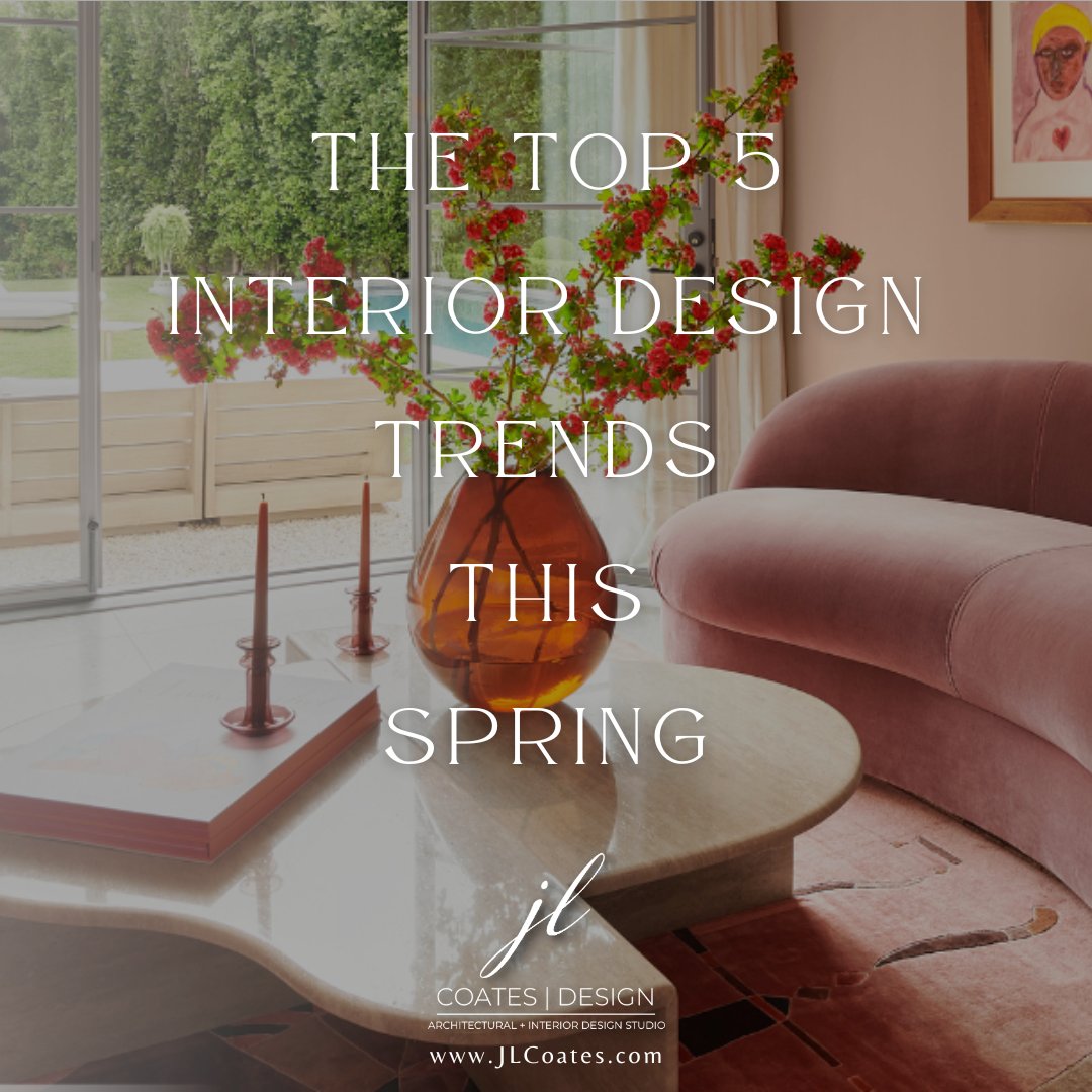 1. Natural materials
2. Earthy tones
3. Sustainable decor
**See more on our IG account @jlcoatesdesign 
#springinteriors
#homedecor
#springtrends
#spring
#trends
#style
#instafashion
#springstyle
#styleinspo
#fashiontrend
#springlook
#springlooks
#instadaily
#homedecore
#decorate
