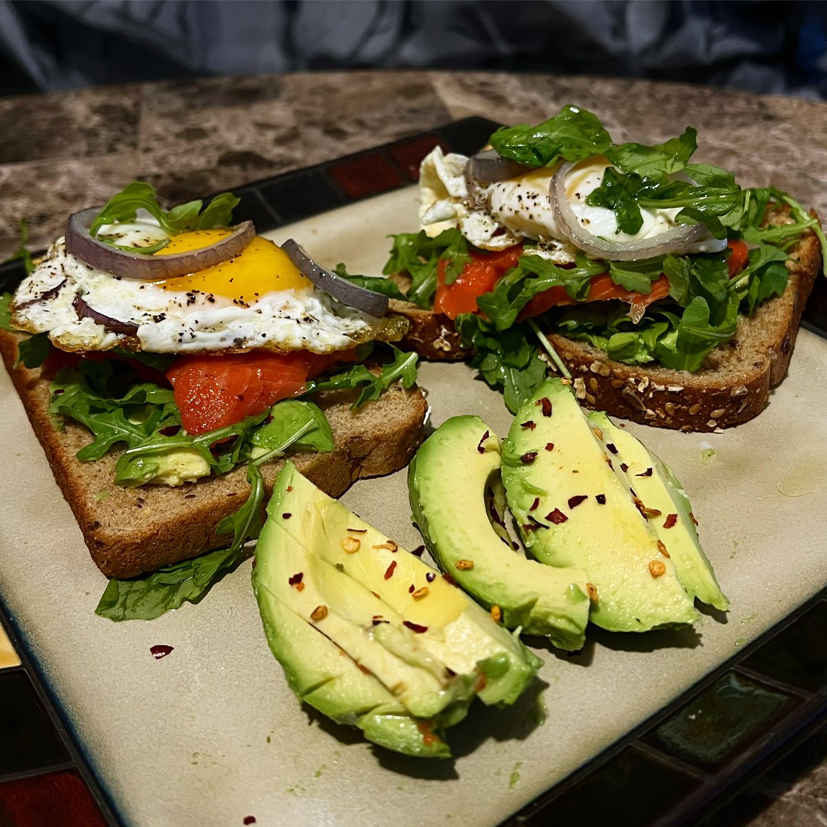 this week’s pogo event is boring… nothing special to hunt and post..
so i’ll just post this instead 😝

#breakfast is the most important #mealoftheday #avocadotoastwitheggsalmonaragula #healthyeating #preworkoutmeal