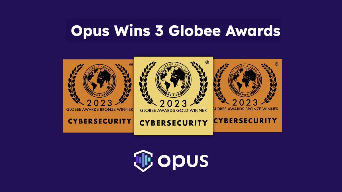 opus_security's tweet image. Opus won big at this year’s Globee Cybersecurity Awards 🏆🔥

Gold Globee | AWS Cloud Security

Bronze Globee | Most Innovative Security Company of the Year - Security Cloud/SaaS

Bronze Globee | Startup Achievement of the Year - Security Cloud/SaaS

globeeawards.com/cyber-security…