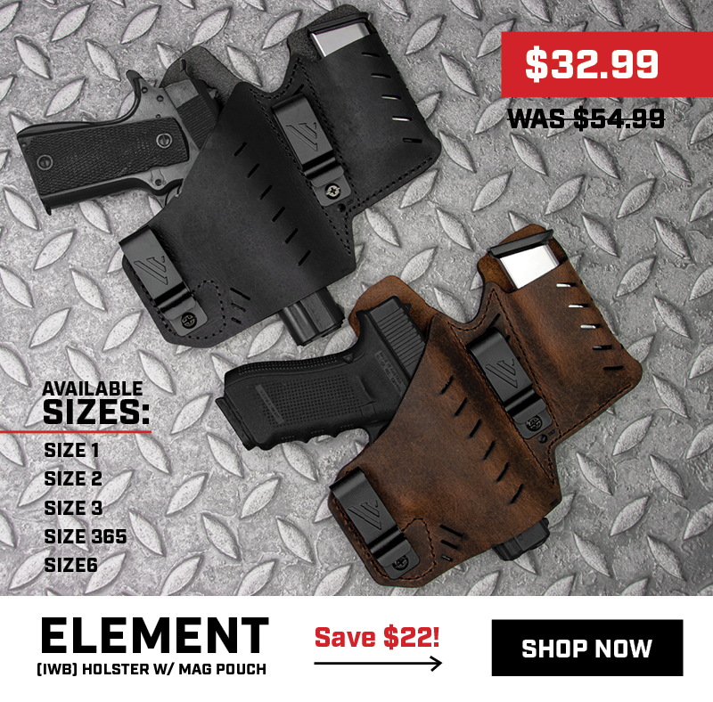 VersacarryUSA's tweet image. TODAY👉 Get our 2022 Element w/ Mag Pouch $22 off. From $54.99 to $32.99🤝

Element - versacarry.com/inside-the-wai…

#pewpew #edc #versacarry #sale #deal #texas #usa