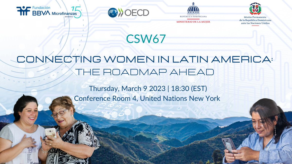 La #CSW67 abordará los retos y las oportunidades de la era #digital para lograr la #IgualdadDeGénero. @FMBBVA organiza este foro con expertas/os para contribuir a la construcción de una nueva hoja de ruta. 🗓MAR 9 | ⏰18:30 EST @mnvonumujeres 🔴📹media.un.org/en/asset/k15/k…