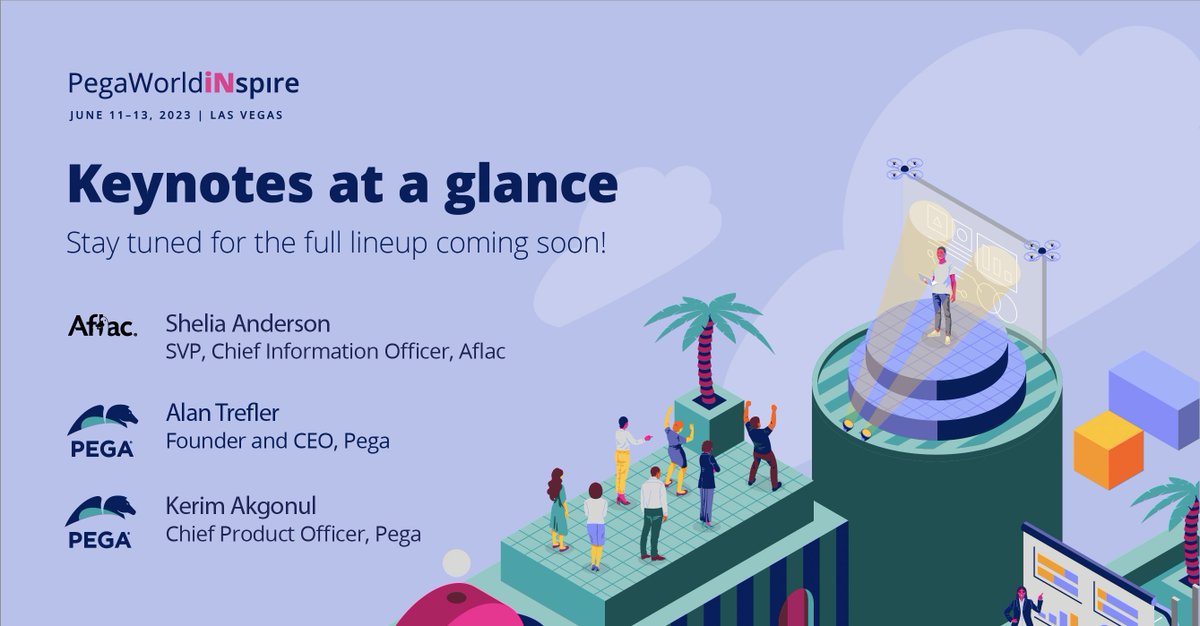 I'm incredibly excited to be back onstage in Las Vegas for #PegaWorld iNspire! It's always a pleasure to hear our clients tell their stories, and this one from Aflac is truly amazing.  And we can't forget how  valuable it is to see the power of Pega.  pe.ga/3Lb0n9o
