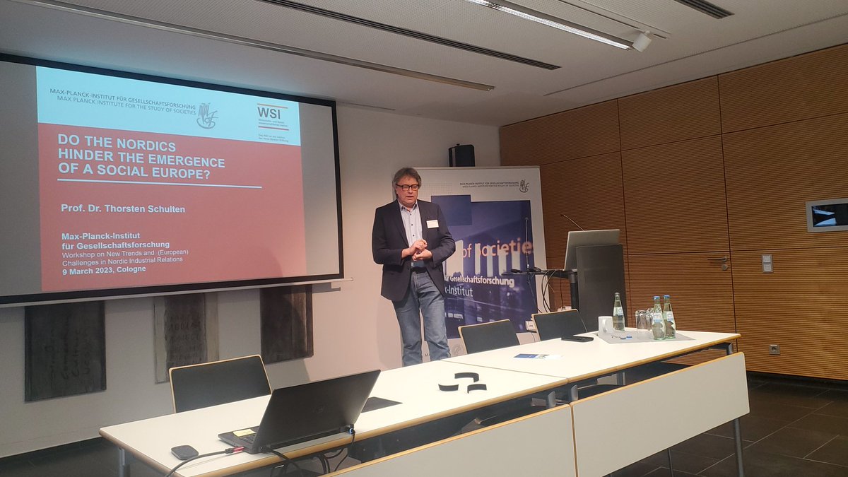 Christian Lyhne Ibsen (@lyhneibsen) on Twitter photo Do the Nordics hinder the emergence of a social Europe? Talk by <a href="/ThorstenSchult6/">Thorsten Schulten</a> at Max Planck Institute in Cologne. Do the Nordics hinder the emergence of a social Europe? Talk by <a href="/ThorstenSchult6/">Thorsten Schulten</a> at Max Planck Institute in Cologne.