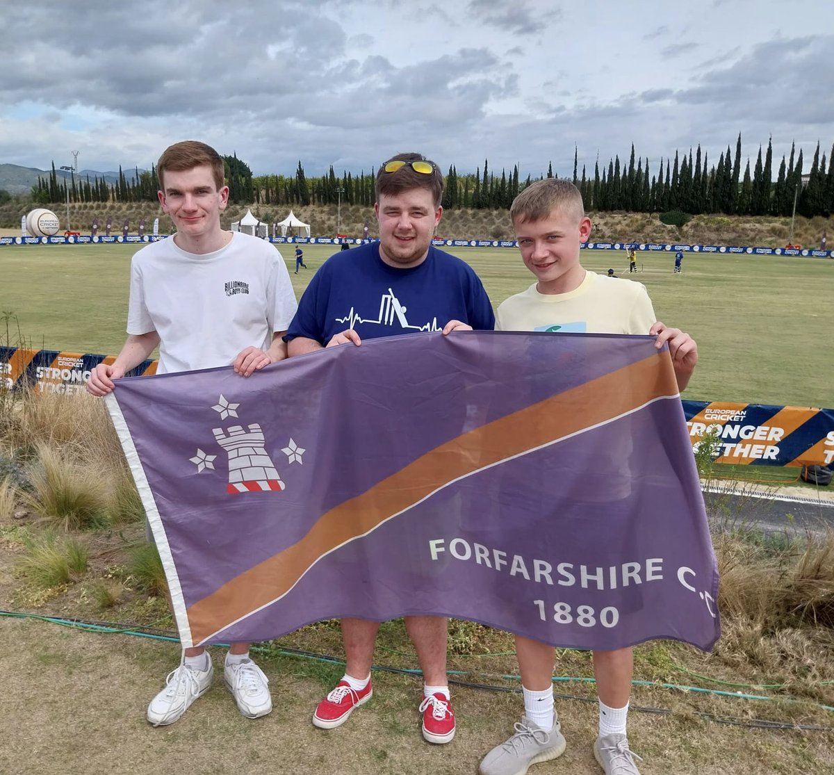Ferry Forfs Junior Cricket (@forfs_juniors) on Twitter photo Junior coaches Lewis, Liam and Thomas out in Spain at <a href="/CartamaOval/">Cartama Oval</a> supporting <a href="/the_forfs/">Forfarshire CC</a> in the <a href="/EuropeanCricket/">European Cricket</a> League - go Forfs!!!! ☀️🏏🏴 Junior coaches Lewis, Liam and Thomas out in Spain at <a href="/CartamaOval/">Cartama Oval</a> supporting <a href="/the_forfs/">Forfarshire CC</a> in the <a href="/EuropeanCricket/">European Cricket</a> League - go Forfs!!!! ☀️🏏🏴