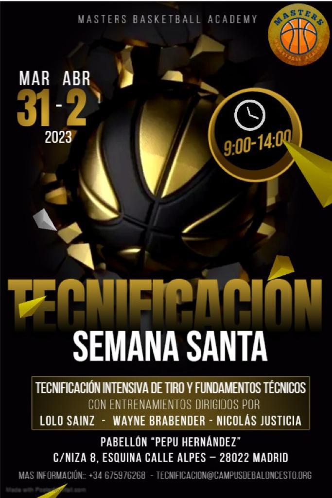 NicolasJusticia's tweet photo. Gran oportunidad para mejorar los fundamentos y el TIRO en baloncesto en Madrid los dias 31 de marzo, 1 y 2 de abril de la mano de LOLO SAINZ, WAYNE BRABENDER y NICOLÁS JUSTICIA.
No te quedes sin tu plaza!!. Inscripciones 
Tecnificacion@campusdebaloncesto.org y telf 675 976 268 https://t.co/Uidnt5j5jc