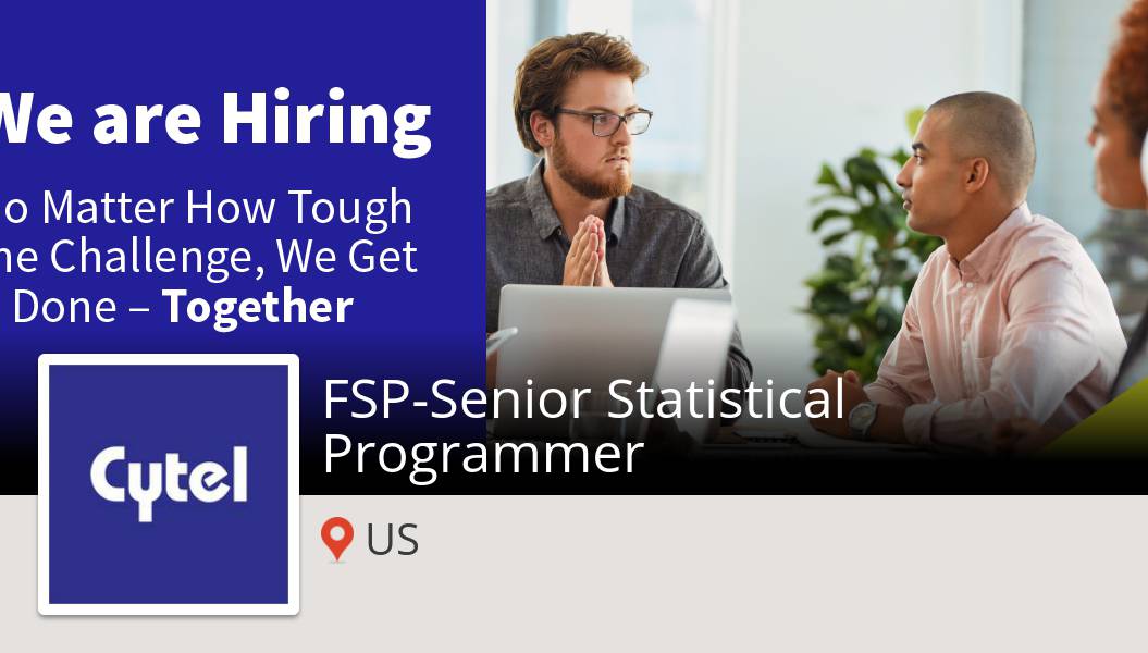 tonycornett's tweet photo. Apply now to work for #Cytel as FSP-Senior #Statistical #Programmer in #US! #job https://t.co/l9OHROtTCb #career #job #biostatistics #statistics #CRO #lifeatcytel https://t.co/Y9drhG7A96