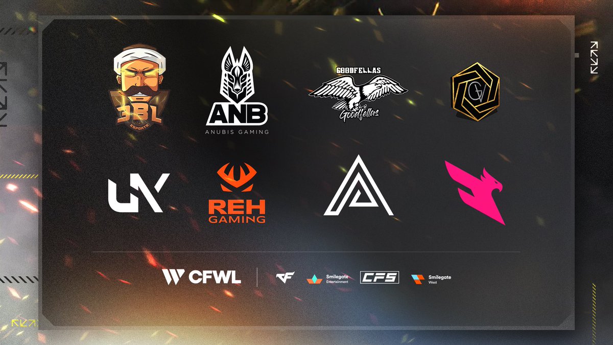 Esports_CF's tweet photo. The Elite 8.

#3BLEsports
#AnubisGaming
#GoodFellaS
#GVESPORTS
#unKnights
#REHGaming
#ALPHA
#Lazarus

CrossFire West League 2023 Season 1 begins on March 11, who will you be cheering for?

Check out the esports hub for all official match details: https://t.co/JQYtmRw1F2 https://t.co/rtIr6rmlQ8