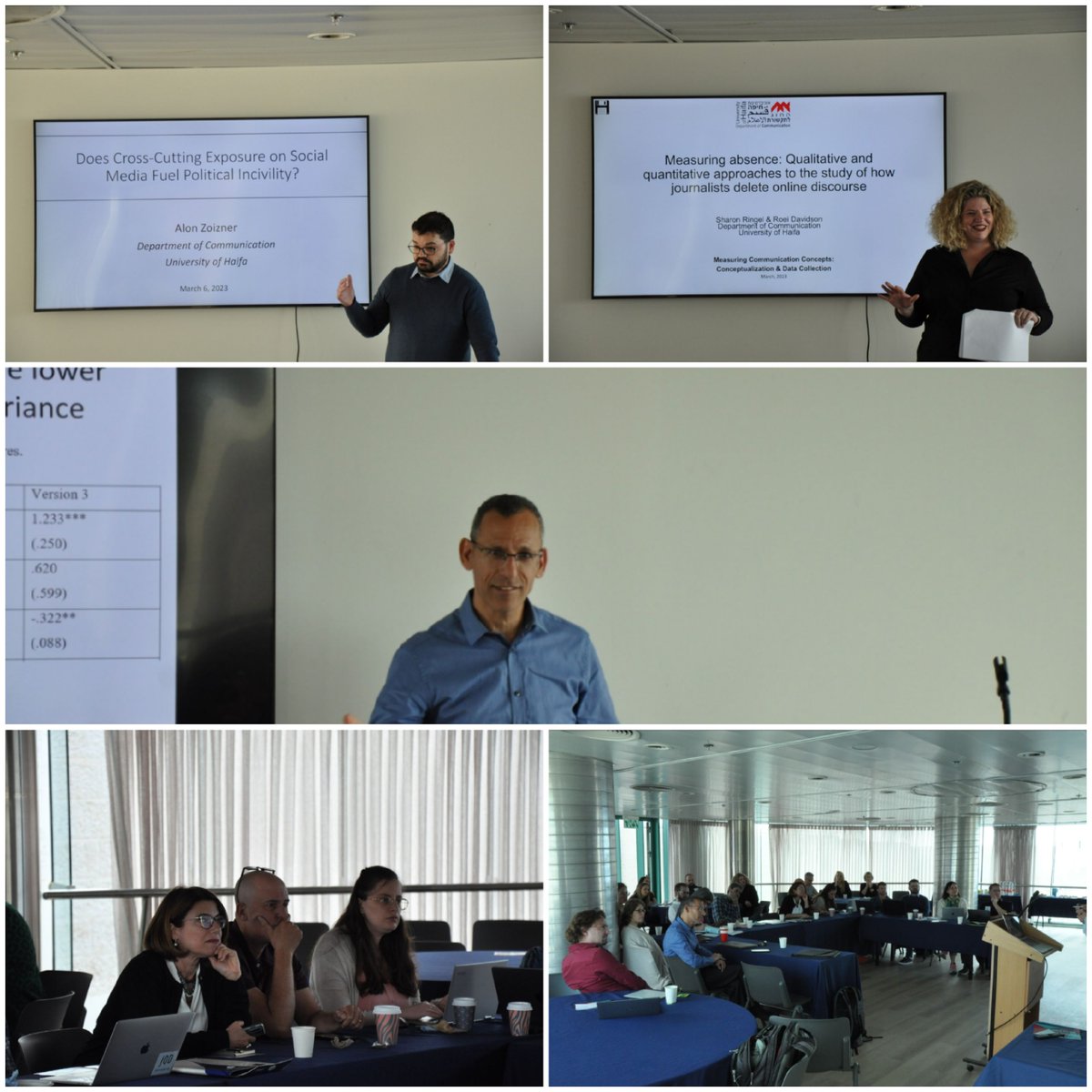 Faculty of Social Sciences - University of Haifa (@hevra_haifa) on Twitter photo Measuring Communication Concepts #ISF Workshop Chaired by <a href="/YarivTsfati/">Yariv Tsfati</a>, attended by renown communication researchers. 👋🎙️
<a href="/sharonringel/">Sharon Ringel, PhD شارون رينجل</a> <a href="/IWaismelManor/">Prof. Israel Waismel-Manor</a> <a href="/alonzoizner/">Alon Zoizner</a> <a href="/DaphnaCanetti/">Daphna Canetti</a> <a href="/nehamalewis/">Prof Nehama Lewis 🇦🇺🇮🇱</a> <a href="/moranyarchi/">Moran Yarchi</a> Measuring Communication Concepts #ISF Workshop Chaired by <a href="/YarivTsfati/">Yariv Tsfati</a>, attended by renown communication researchers. 👋🎙️
<a href="/sharonringel/">Sharon Ringel, PhD شارون رينجل</a> <a href="/IWaismelManor/">Prof. Israel Waismel-Manor</a> <a href="/alonzoizner/">Alon Zoizner</a> <a href="/DaphnaCanetti/">Daphna Canetti</a> <a href="/nehamalewis/">Prof Nehama Lewis 🇦🇺🇮🇱</a> <a href="/moranyarchi/">Moran Yarchi</a>