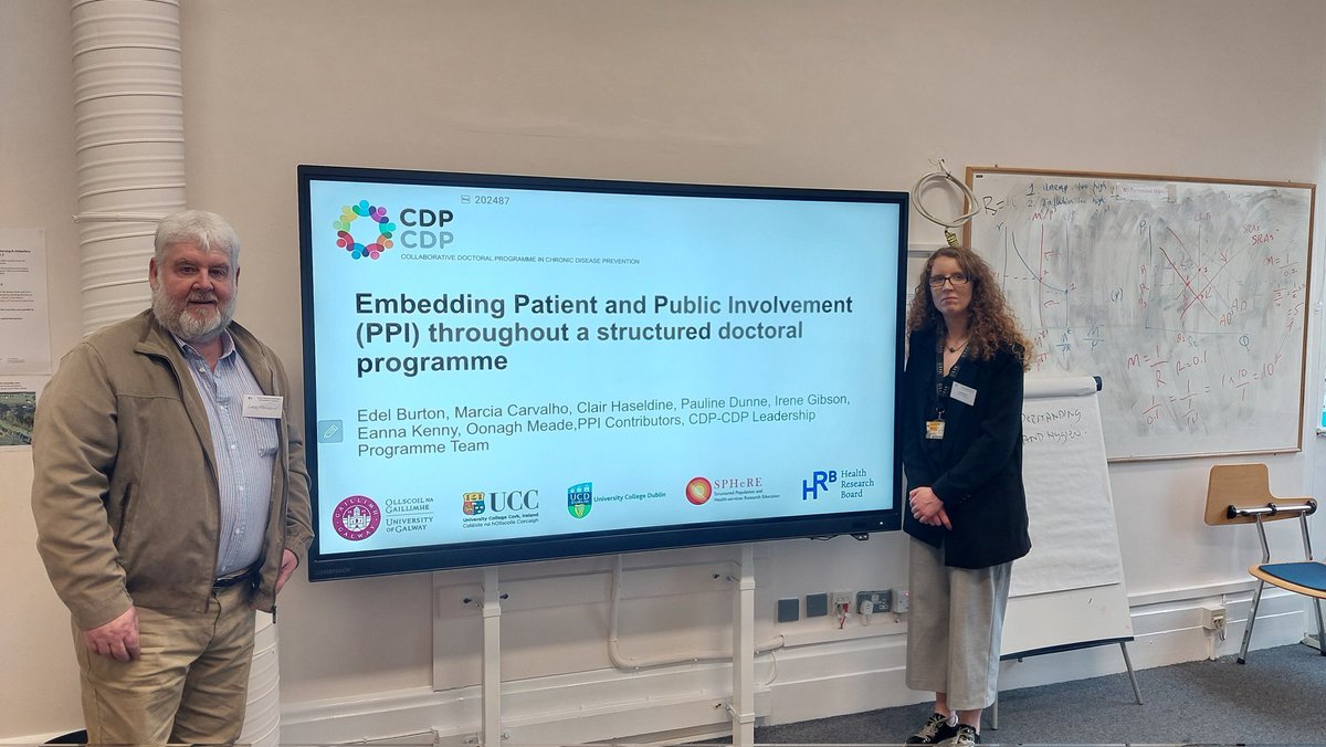 I have to say it is always an honor to co-present with #PPI contributor @ThrivePlayer. Great to present our @CDPCDP_IE @SPHeREprogramme @hrbireland PhD PPI guidelines at @TheConf_TCD. Many thanks to @PPI_Ignite_Net @oonaghmeade for your continuous support.